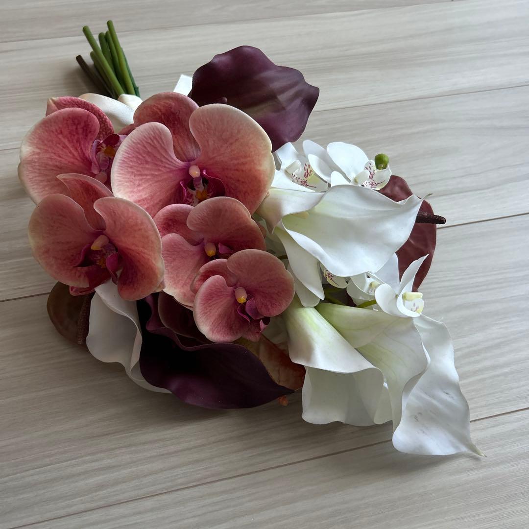 造花ブーケ、ブートニア