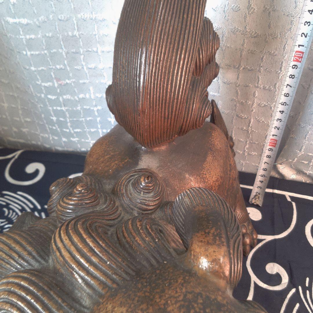 骨董 備前焼 獅子 梅景？ レトロアンティーク ヴィンテージ ジャンク