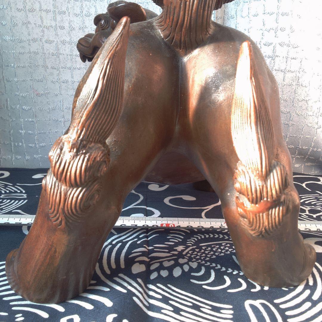 骨董 備前焼 獅子 梅景？ レトロアンティーク ヴィンテージ ジャンク