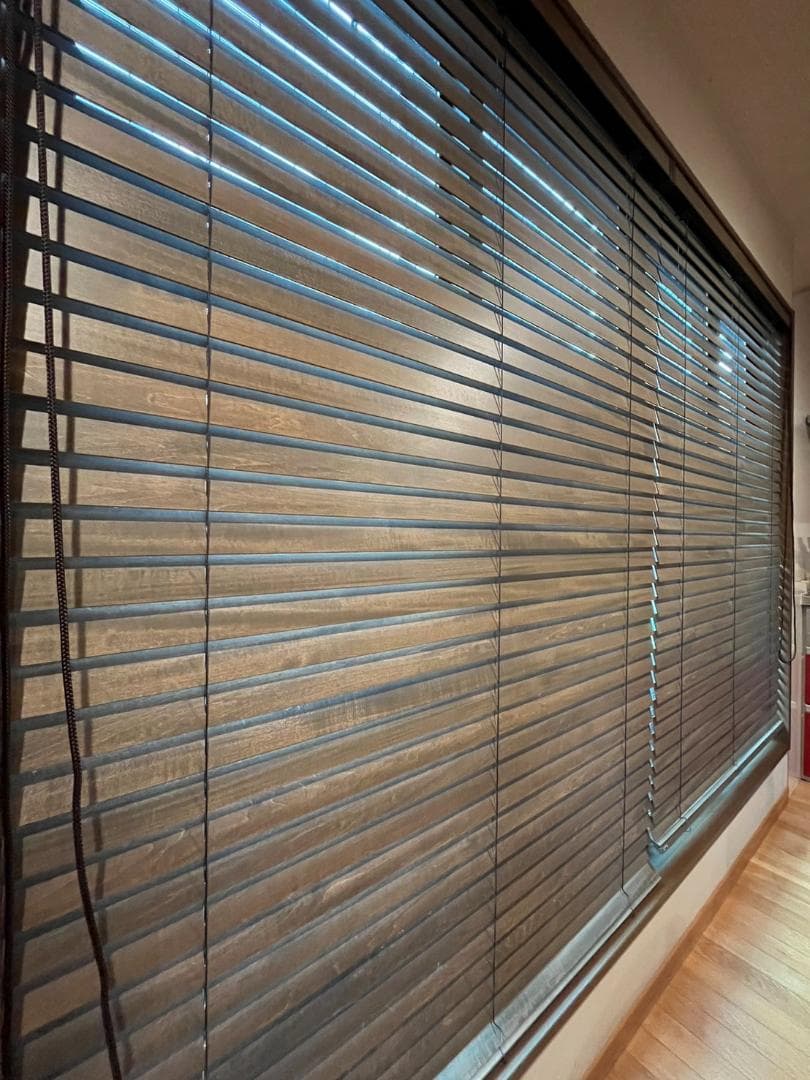 ナニック ウッドブラインド W 200cm, H 100cm キャラメル(S)