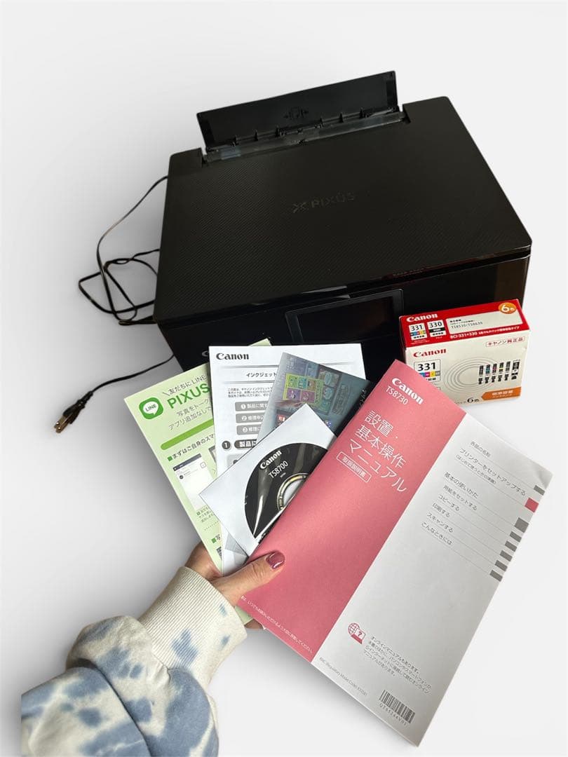 Canon TS8730 インクジェットプリンター　純正インクタンク付き