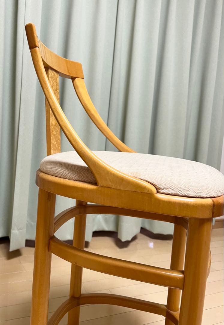 松創　カウンターチェアシカモア材　 バーズアイメープル　MATSUSO