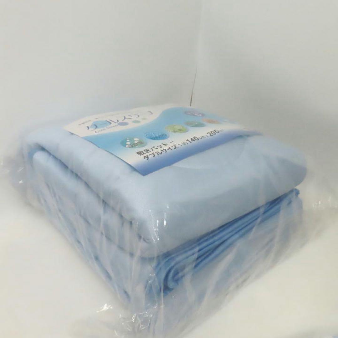 〔新品〕TEIJINクールスリープ敷パッド Ｗサイズ ブルー1枚＆同枕パッド1枚