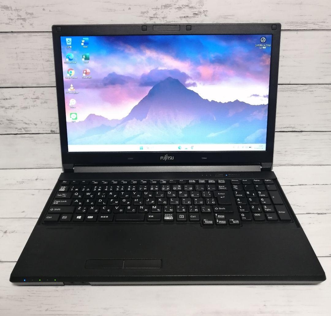 Windows11 FUJITSU ノートパソコン 本体 SSD オフィス付き
