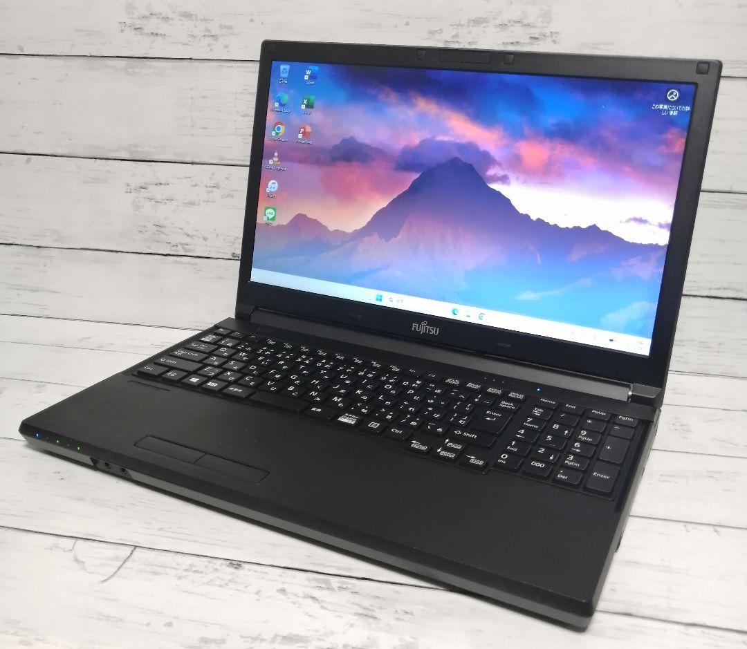 Windows11 FUJITSU ノートパソコン 本体 SSD オフィス付き