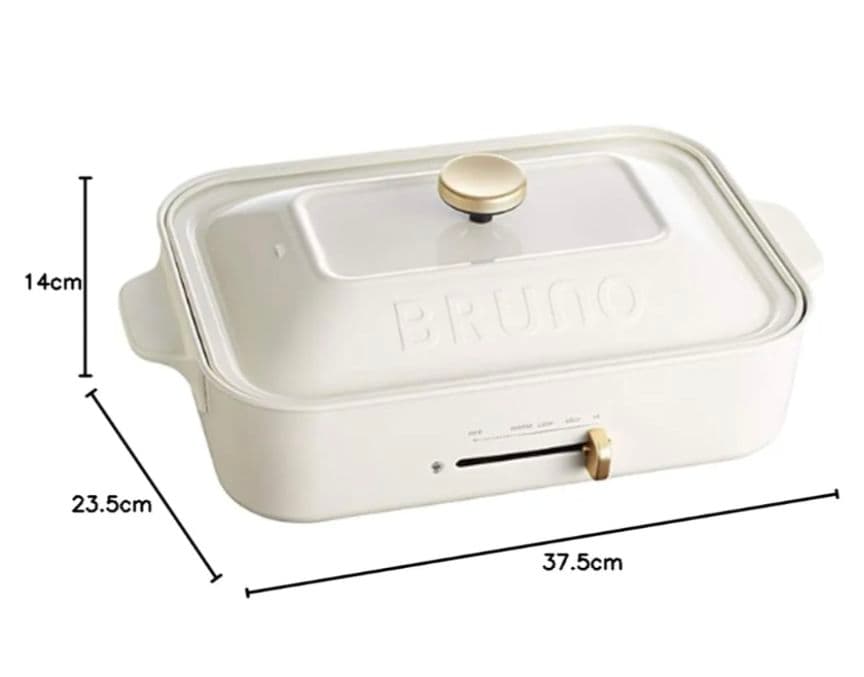 【新品未使用】BRUNO ブルーノ コンパクトホットプレートBOE021-WH