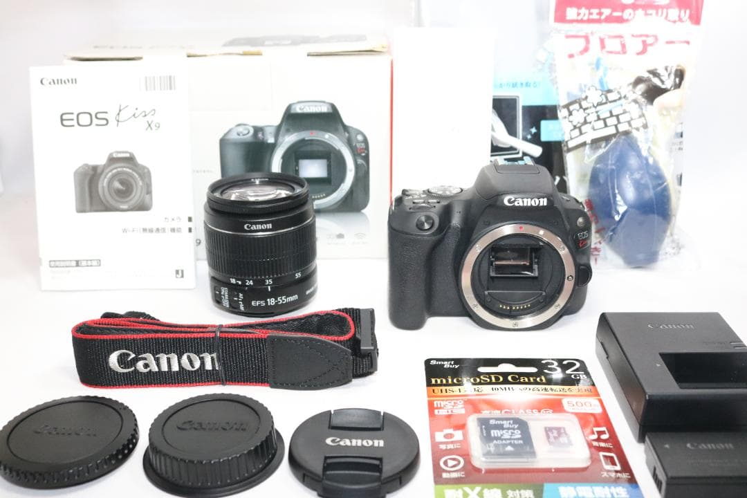 初心者応援セット!手振れ補正⭐Canon Kiss X9 一眼レフ⭐ スマホ転送