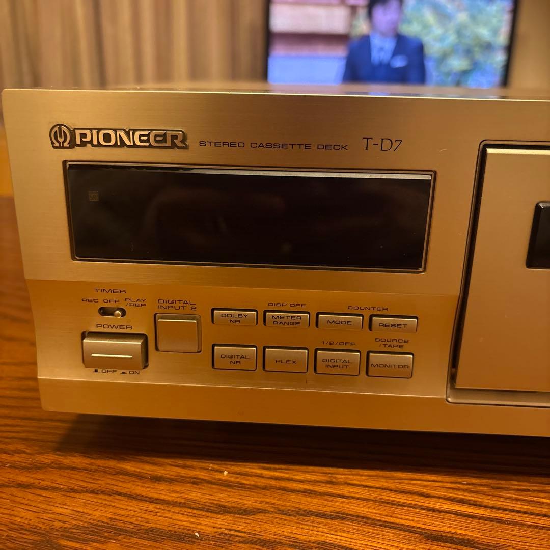 Pioneer ヘッドシングルカセットデッキ T-D7 現状品