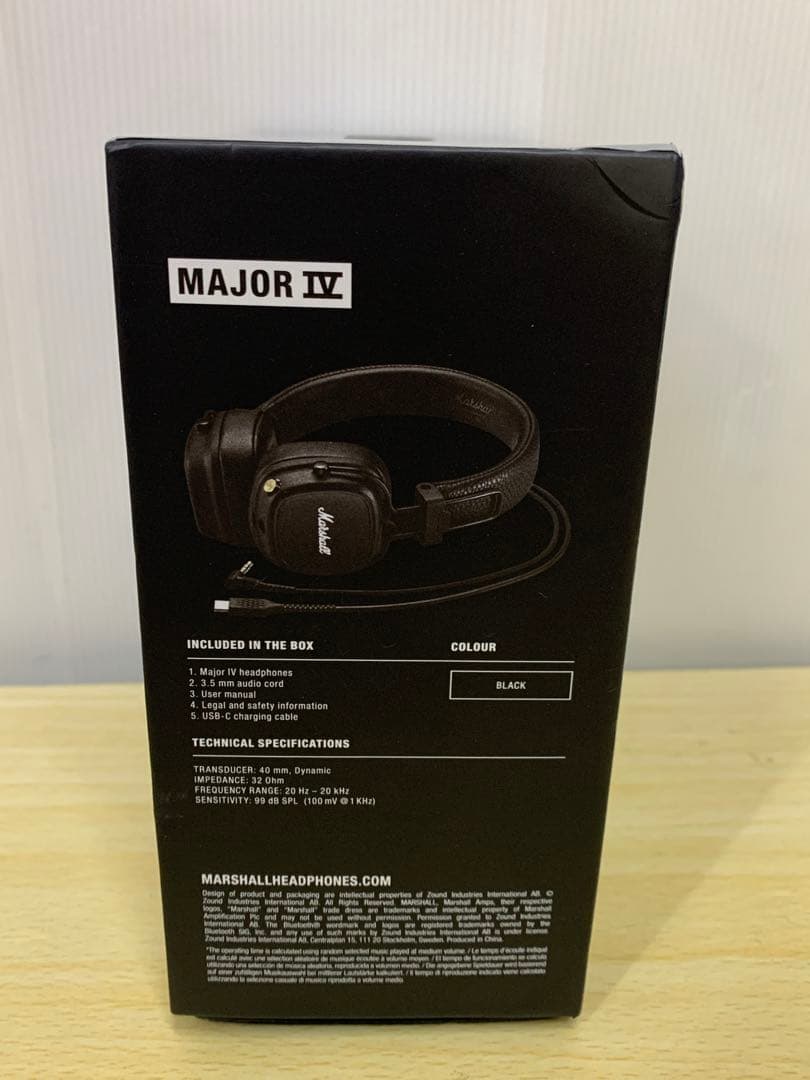 Marshall MAJOR Ⅳ ワイヤレスヘッドホン MM70213-9