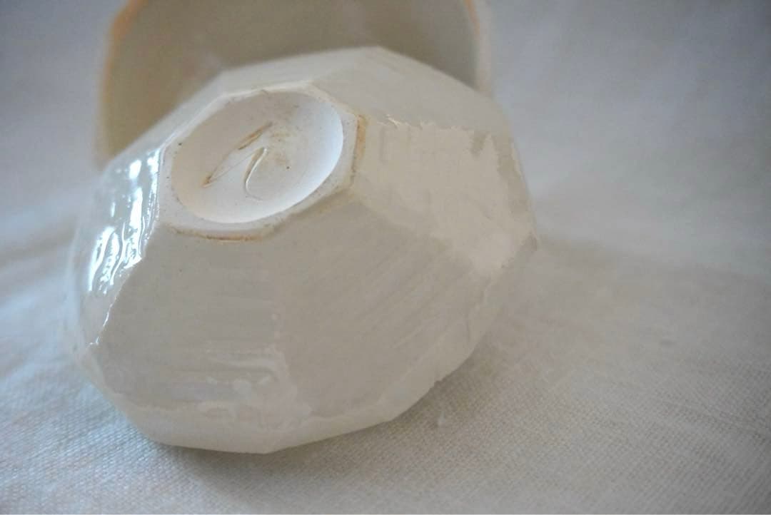 中里花子_ 蓋物　ダイアモンド　塩入れ