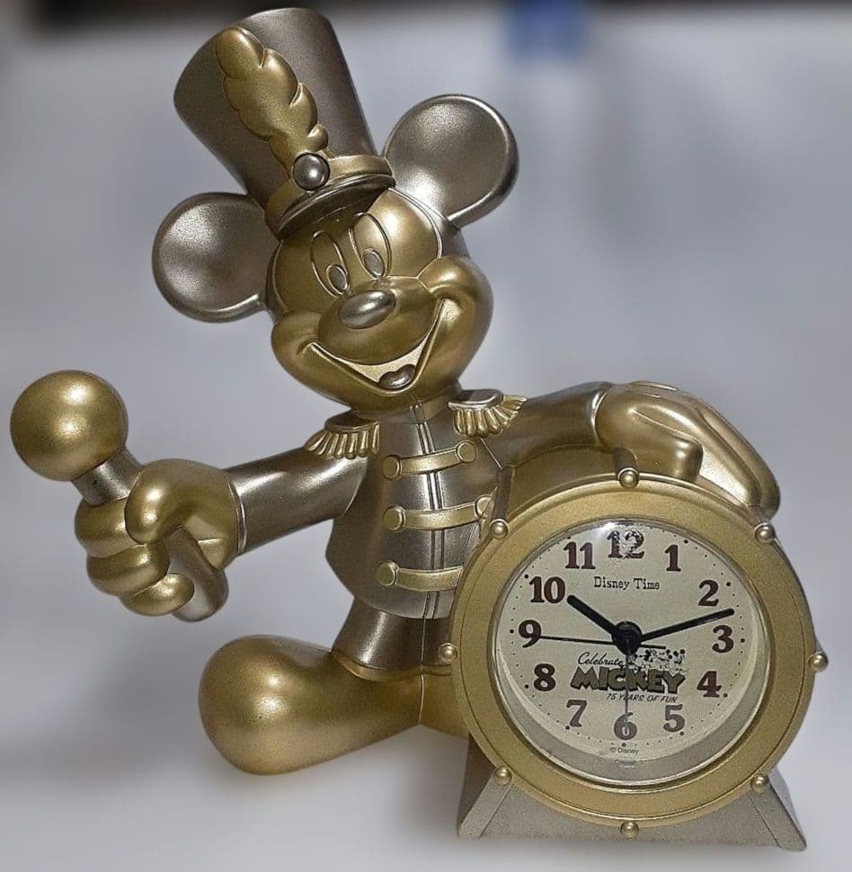 ディズニー コレクション ミッキーおしゃべり目ざまし時計 掛け時計 2個セット