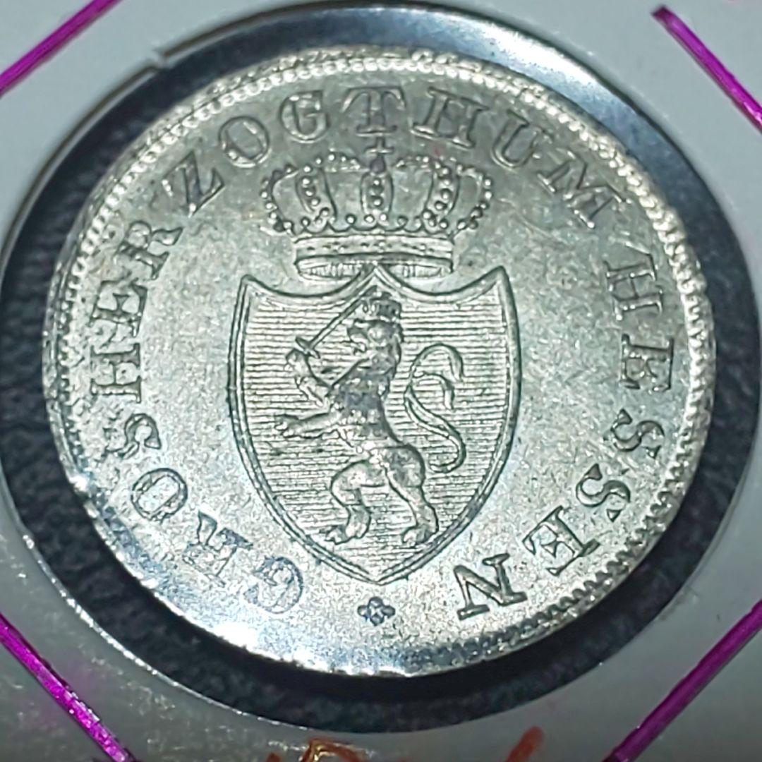 ヘッセン大公国 1826年 6 Kreuzer ！銀貨