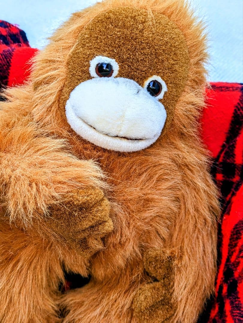 ♡超希少♡オラウータンぬいぐるみ　鳴くヌイグルミLサイズ♡日本製品ヴィンテージ★