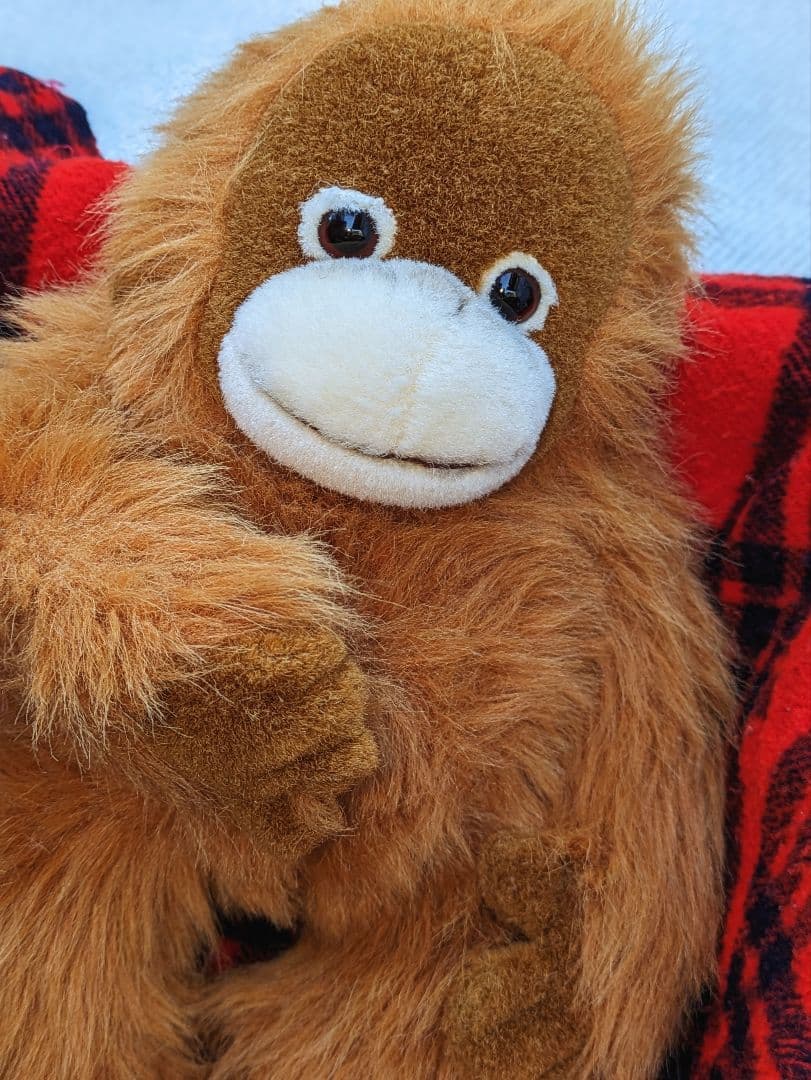 ♡超希少♡オラウータンぬいぐるみ　鳴くヌイグルミLサイズ♡日本製品ヴィンテージ★