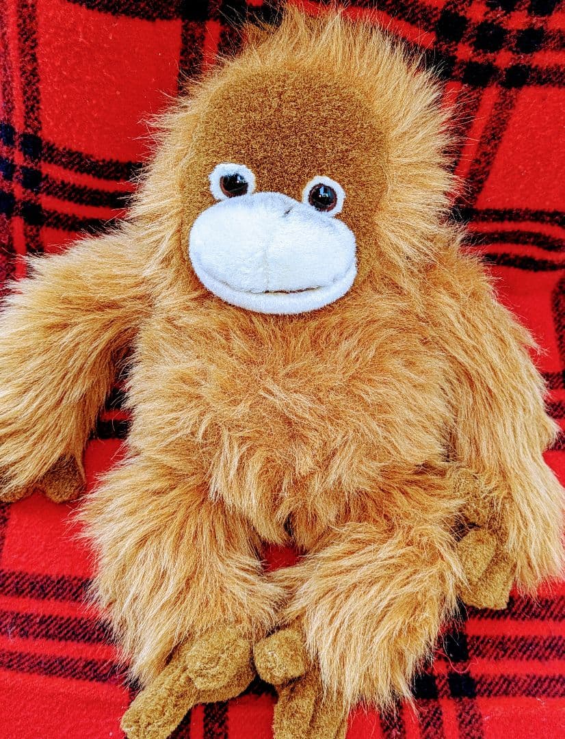 ♡超希少♡オラウータンぬいぐるみ　鳴くヌイグルミLサイズ♡日本製品ヴィンテージ★