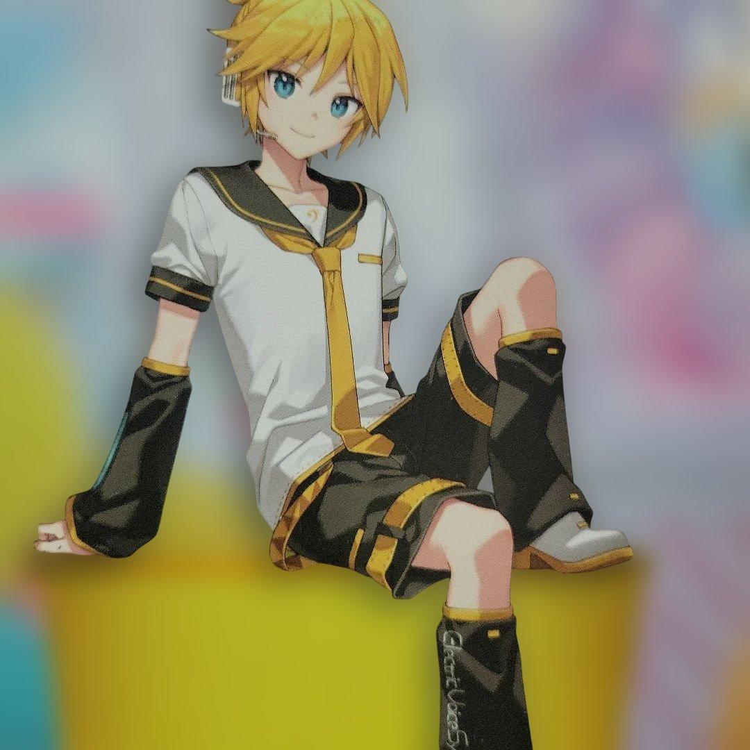 初音ミク フリューくじ C賞 ぬーどるストッパー 鏡音レン フィギュア