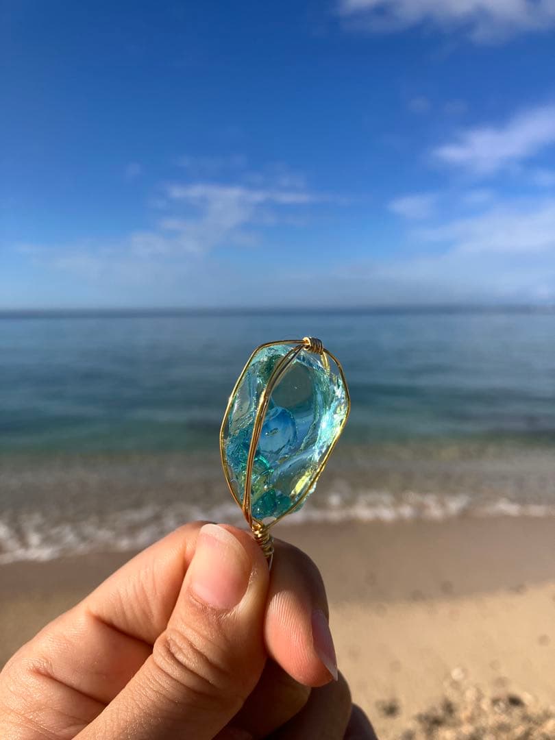 アンダラクリスタルのペンダントトップ（シアンエンジェル）