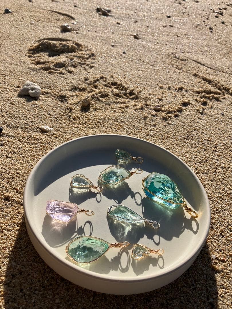 アンダラクリスタルのペンダントトップ（シアンエンジェル）