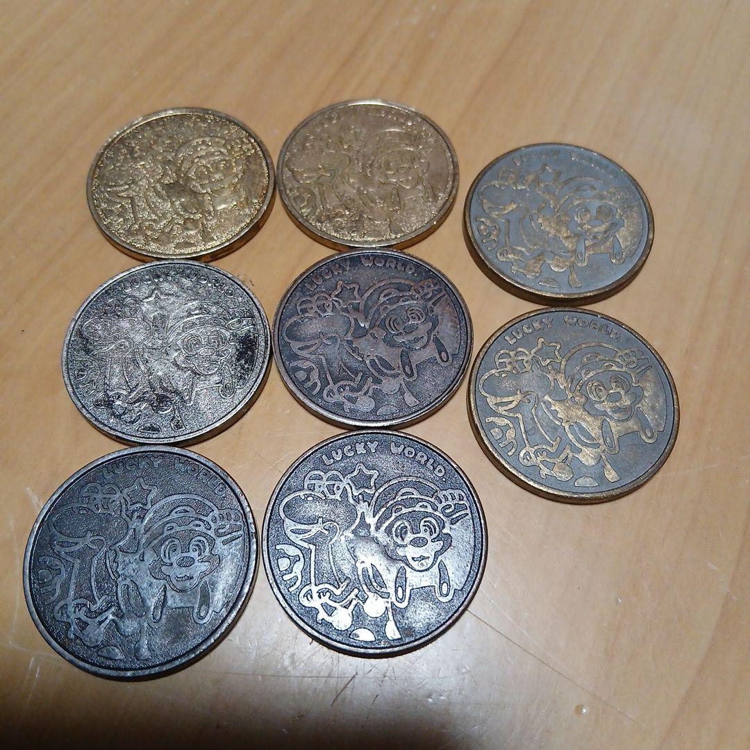 マリオ　ラッキーワールド　メダル　８枚