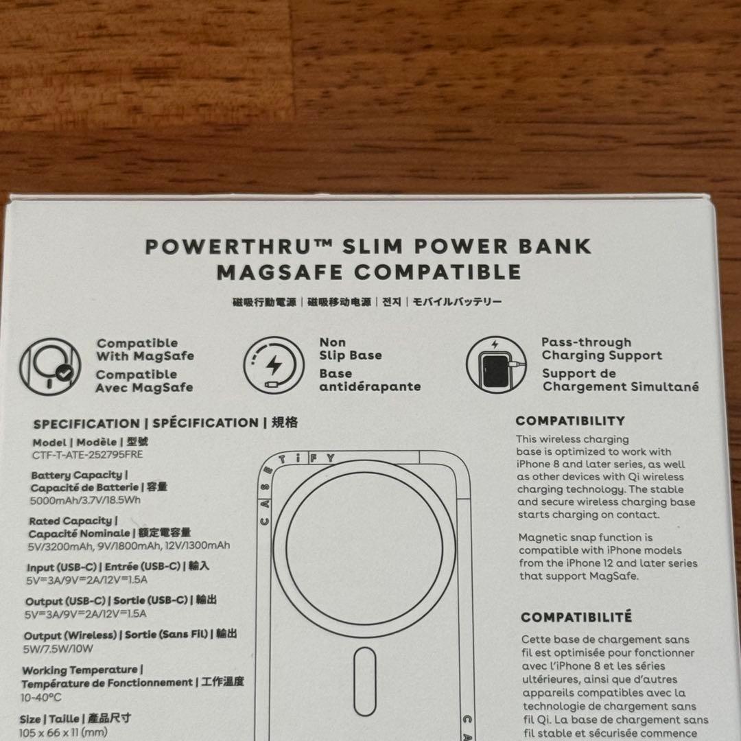 s*a様 CASETiFY モバイルバッテリー ミラー MagSafe対応 新品