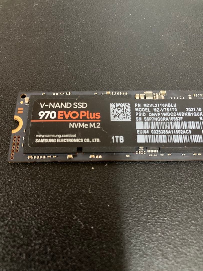内蔵型SSD Samsung 970 EVO Plus 1TB PCIe M.2 SSD