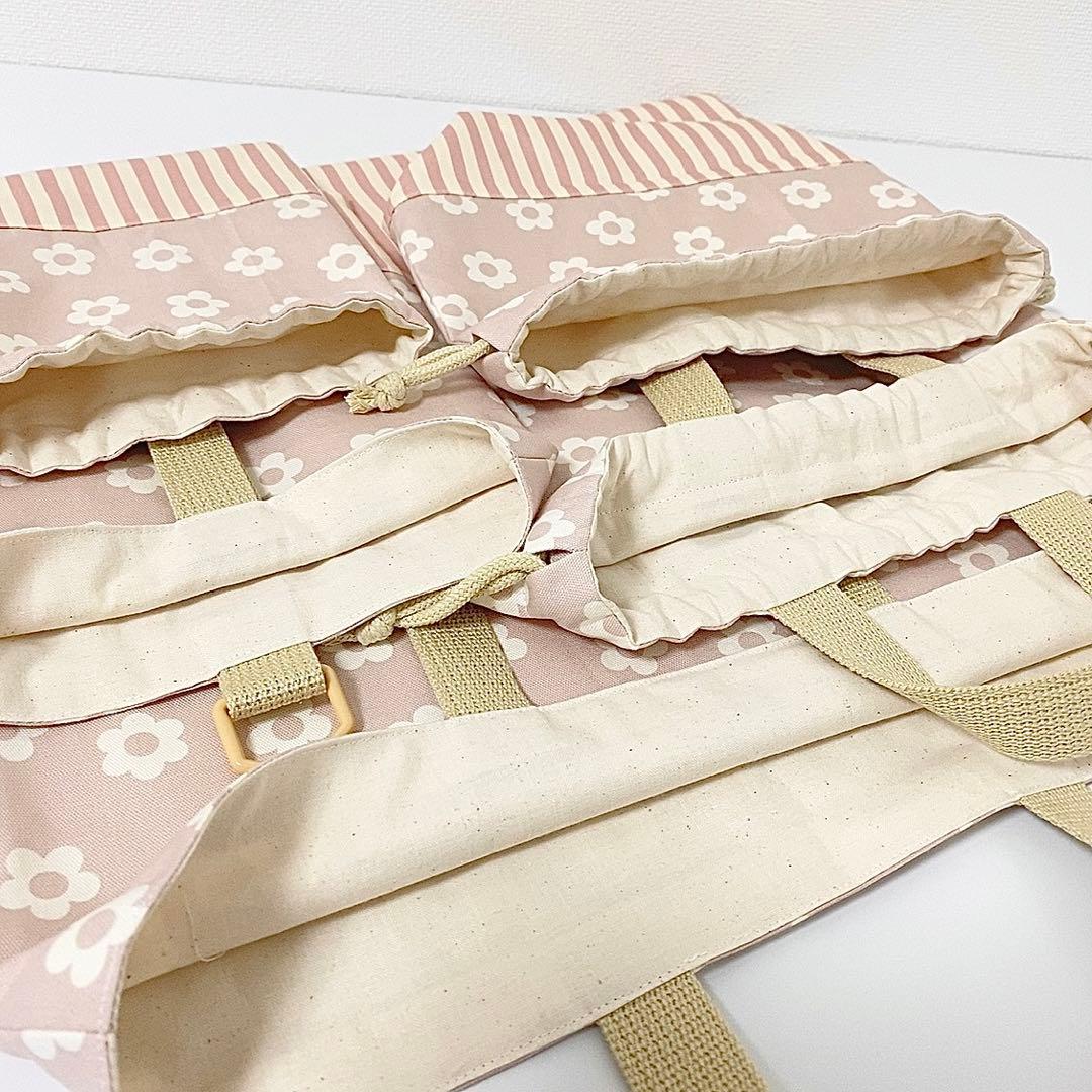 オーダーページ⭐︎ くすみピンク花柄　入園入学グッズ　ハンドメイド　女の子