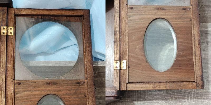 【時計】 レトロ ゼンマイ式 壁掛け時計 置 柱 巻鍵付 昭和 帝国時計 レア