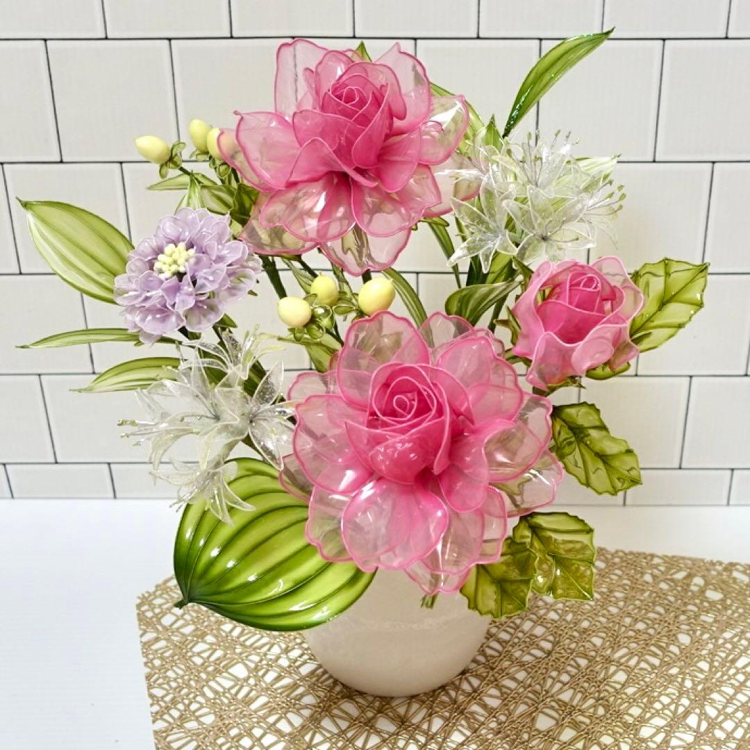 アメリカンフラワー（バラ、ダイヤモンドリリー）ディップフラワー