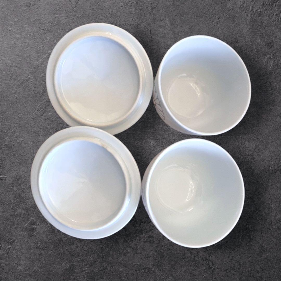 中宮寺 蓋つき湯呑み 皿 お猪口 有田焼き 京磁器