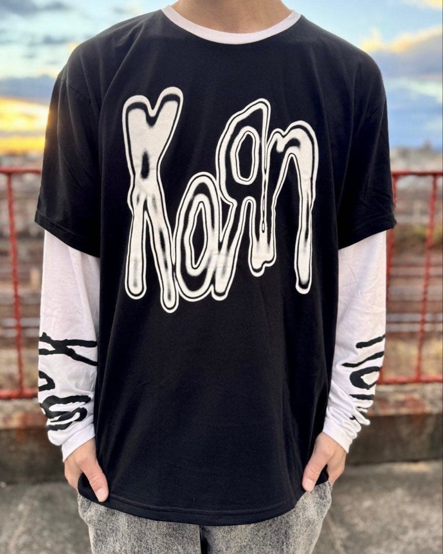 新品未使用 KORN / llic Logo 長袖Tシャツ XL
