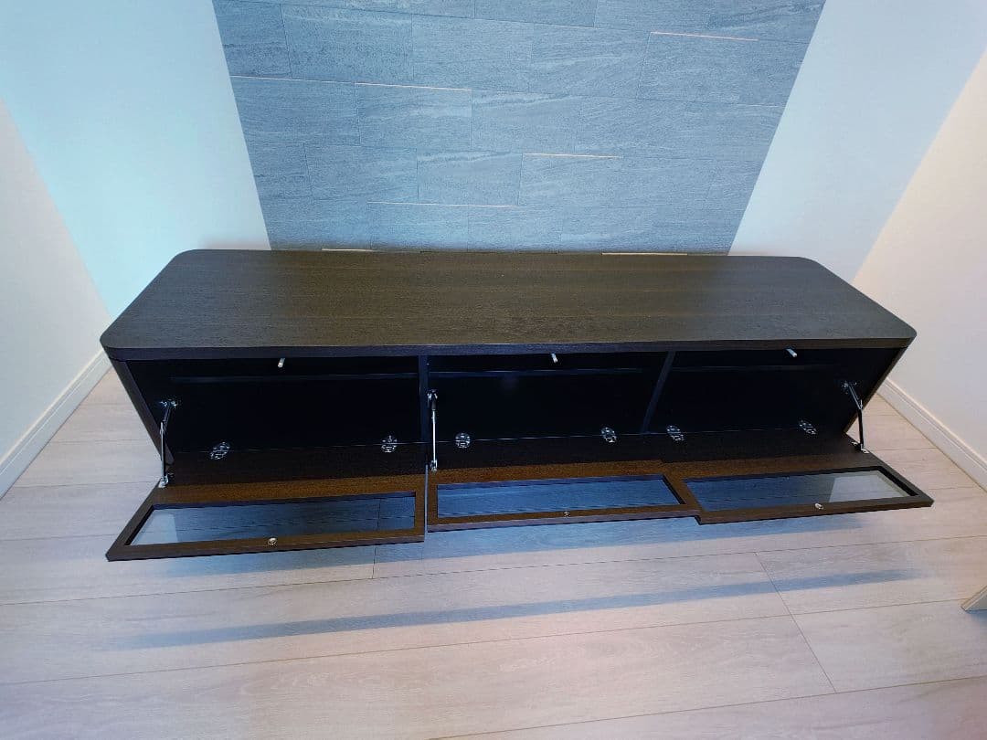 アルモニア★ダークオーク テレビボード180cm★日付け指定化