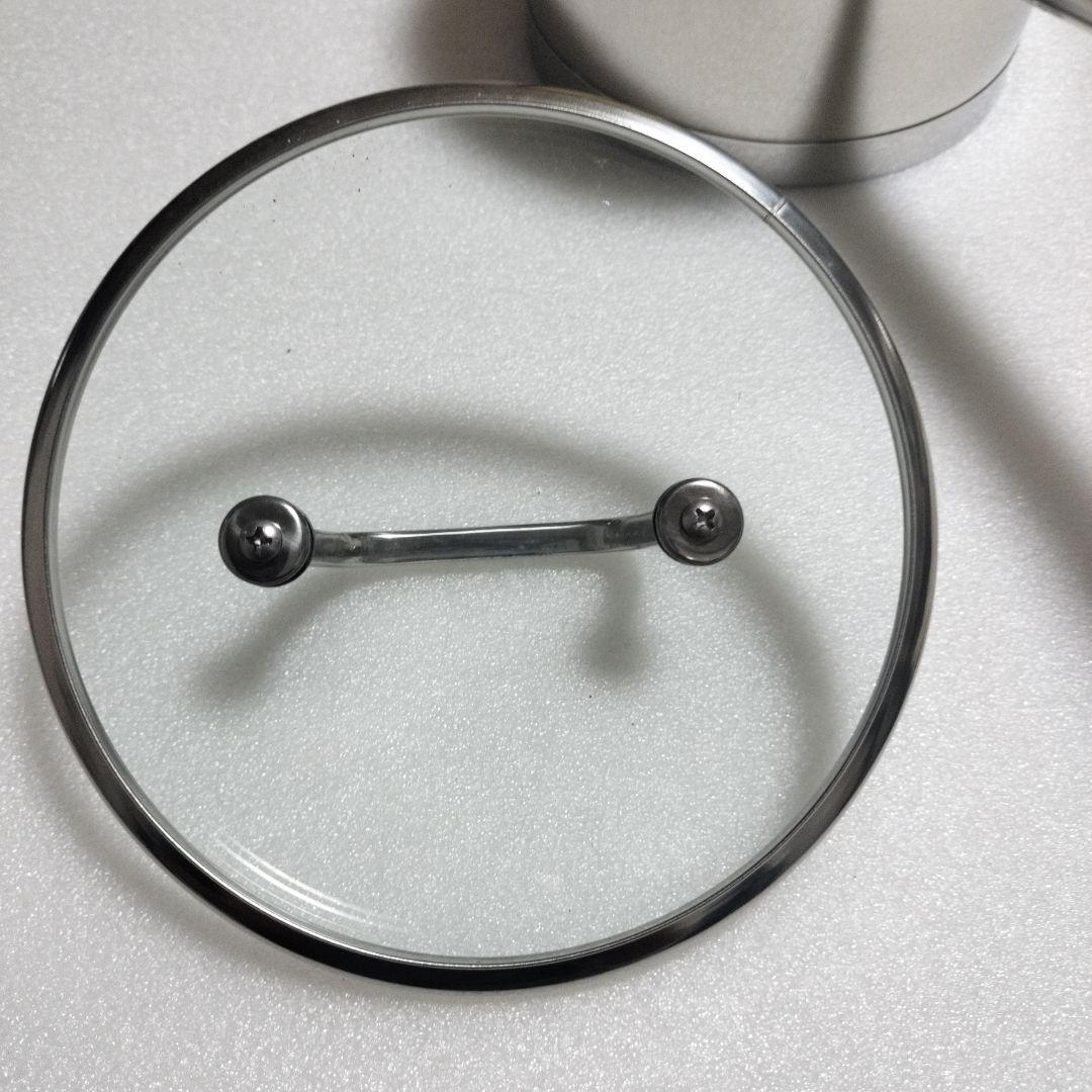 新品未使用glanzIH調理器対応3層厚底ステンレス鍋16cm18cm2点セット