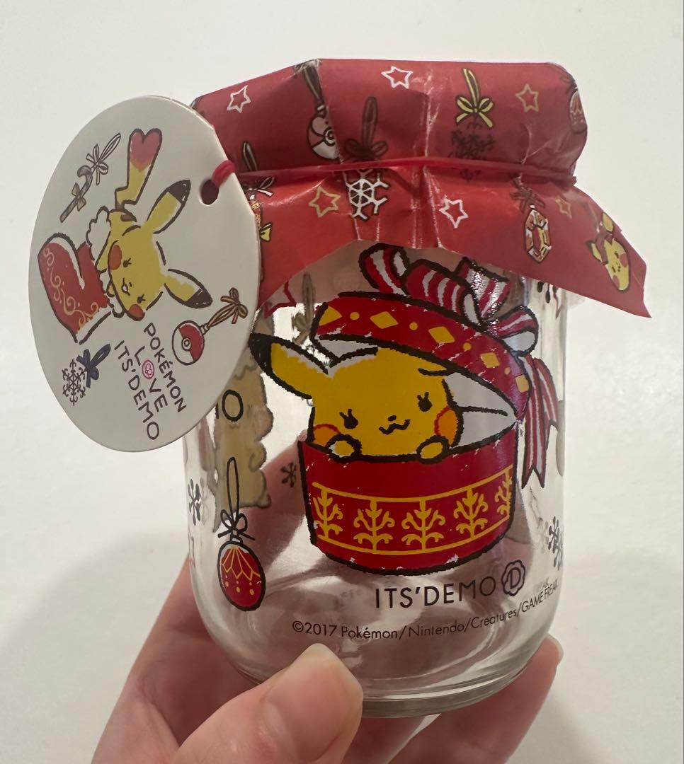 イッツデモ　ポケモン　クリスマスモチーフ　空き瓶　スライド缶　2点セット
