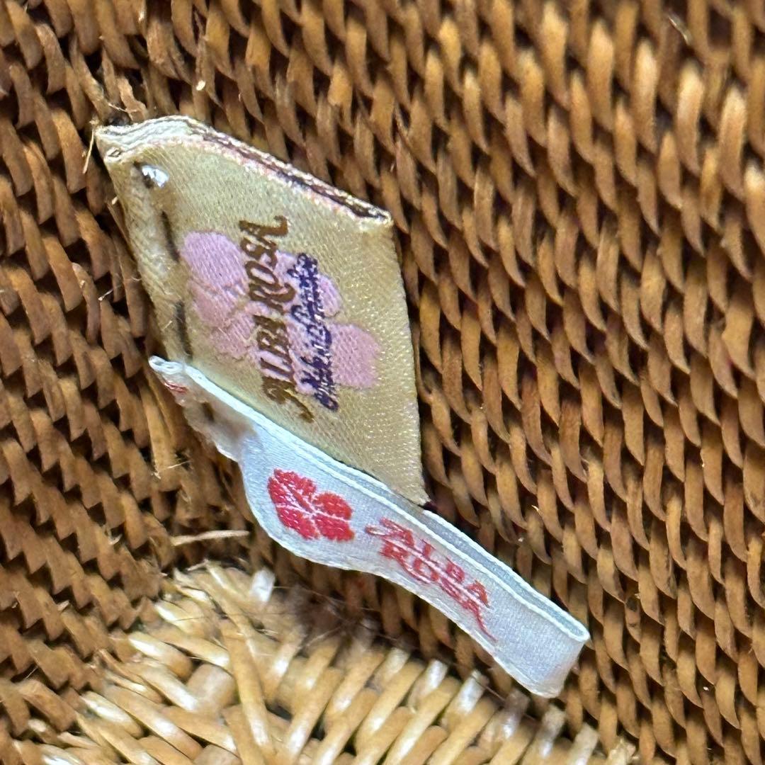 レア【ALBA ROSA】アッタリーフ 天然貝 カゴバッグ バリ島 ハンドメイド