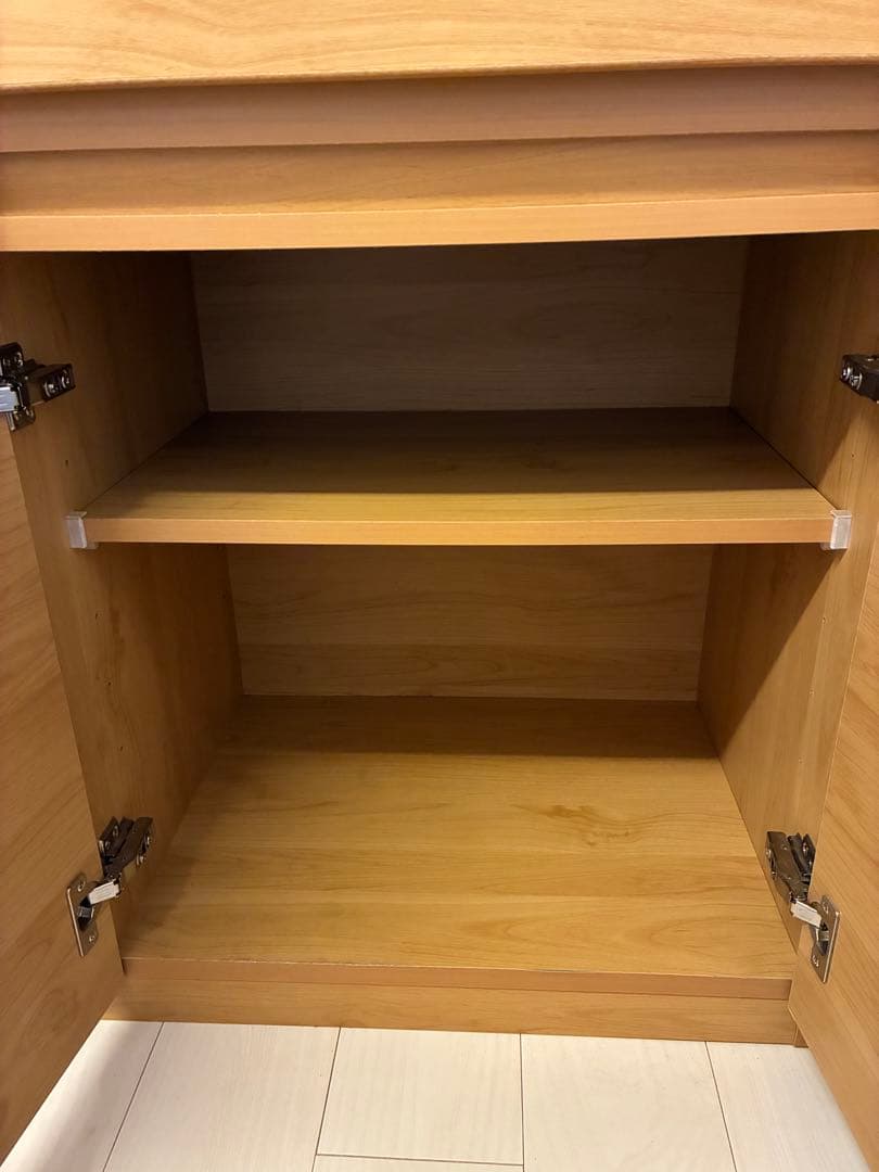 LOWYA [幅116] 食器棚 キッチン収納 レンジ台 レンジボード