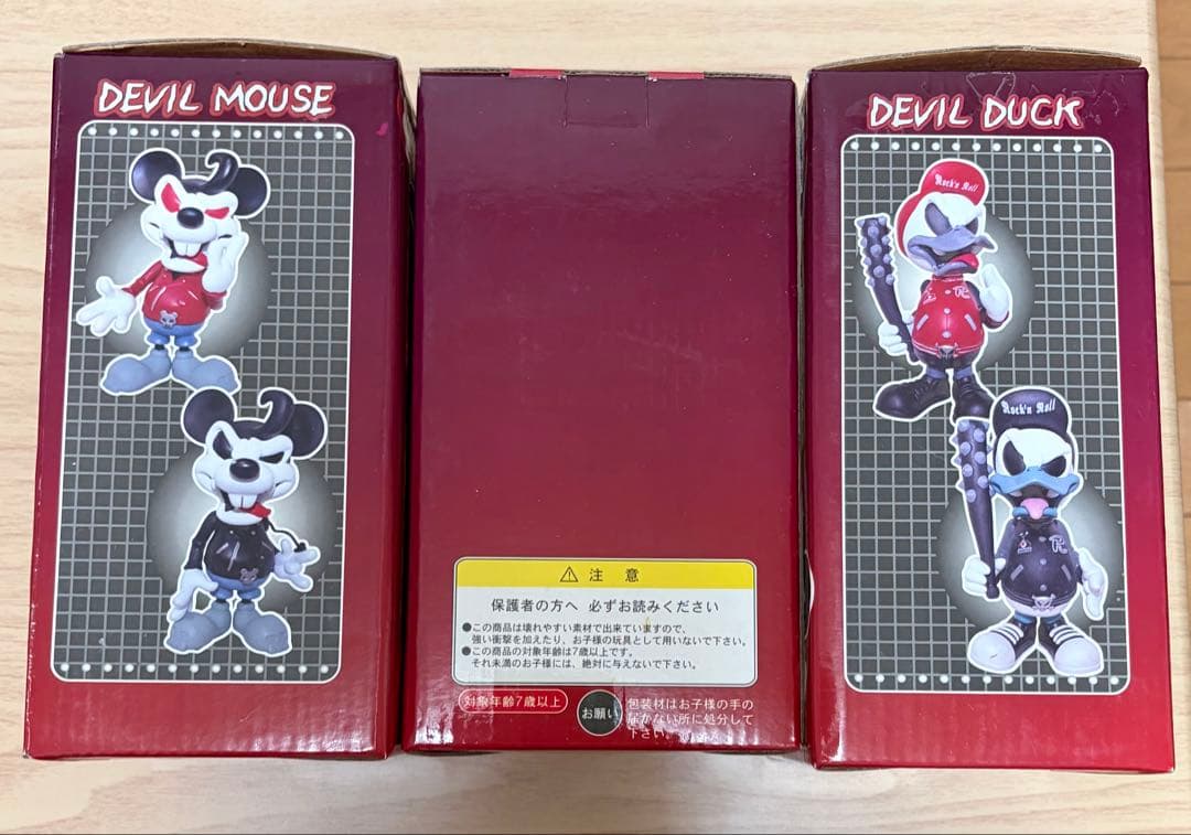 レア‼️デビルマウス＆デビルダック フィギュア3体セット