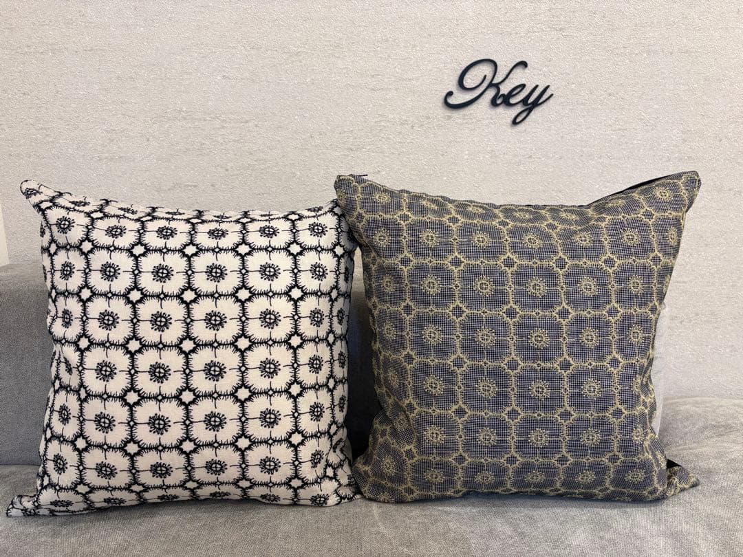 ミナペルホネン　ハンドメイドクッションカバー★アネモネ　ライトベージュ