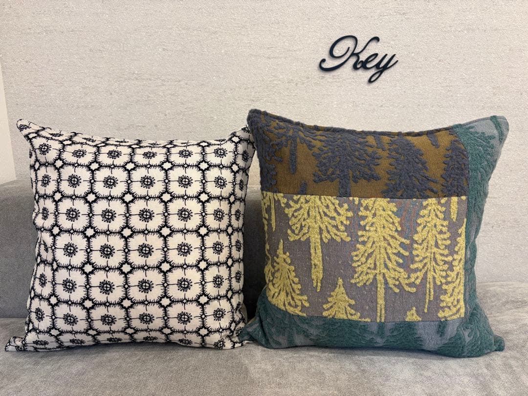 ミナペルホネン　ハンドメイドクッションカバー★アネモネ　ライトベージュ