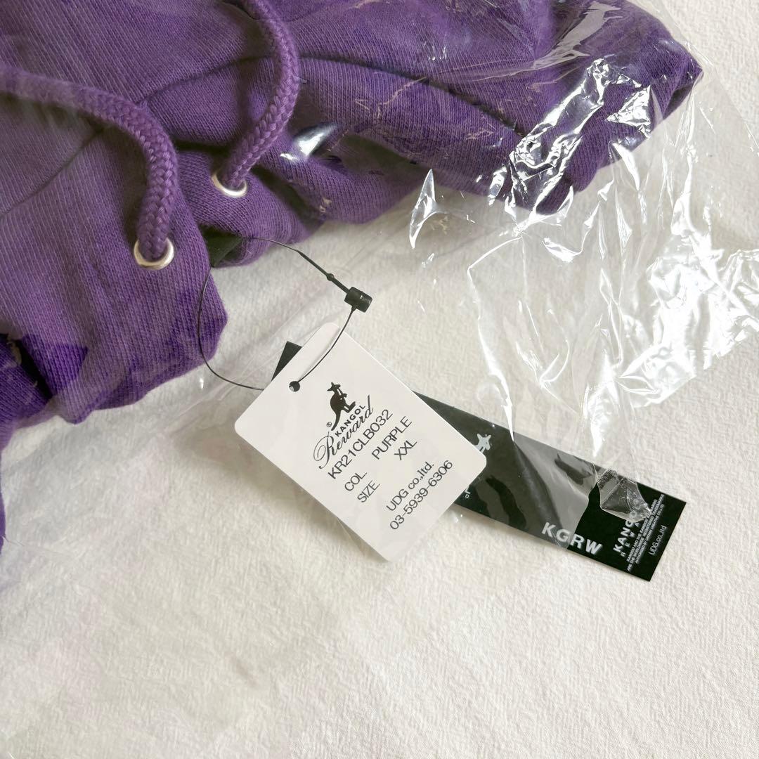 MAZZEL RAN×KANGOL REWARDコラボパーカー XXL パープル