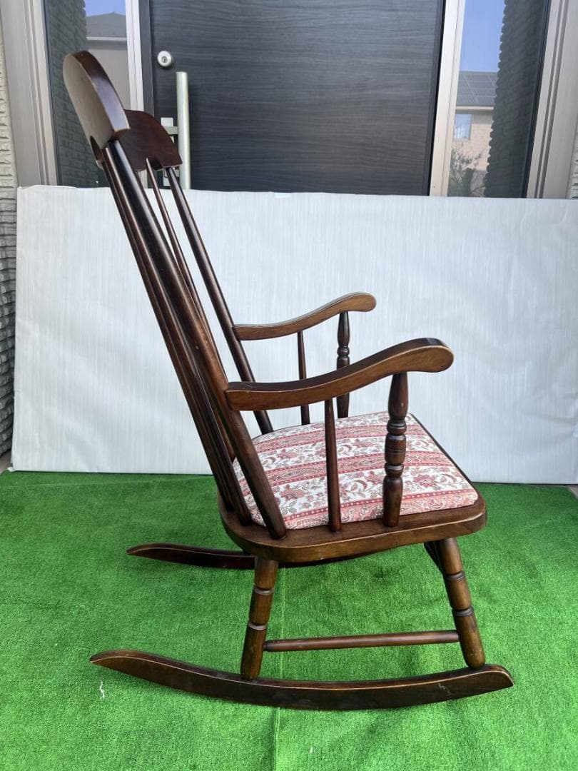 【値下依頼OK】飛騨の家具 ヒダ・ダイネット 木製ロッキングチェア 一脚