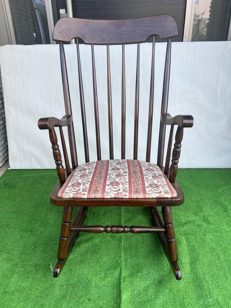 【値下依頼OK】飛騨の家具 ヒダ・ダイネット 木製ロッキングチェア 一脚