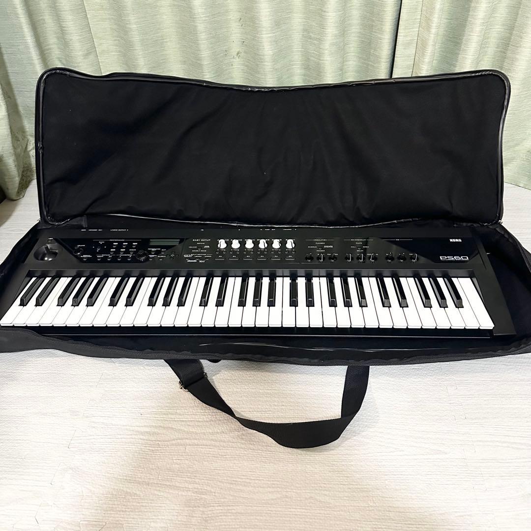 KORG PS60 シンセサイザー 61鍵 ソフトケース付 動作品 美品