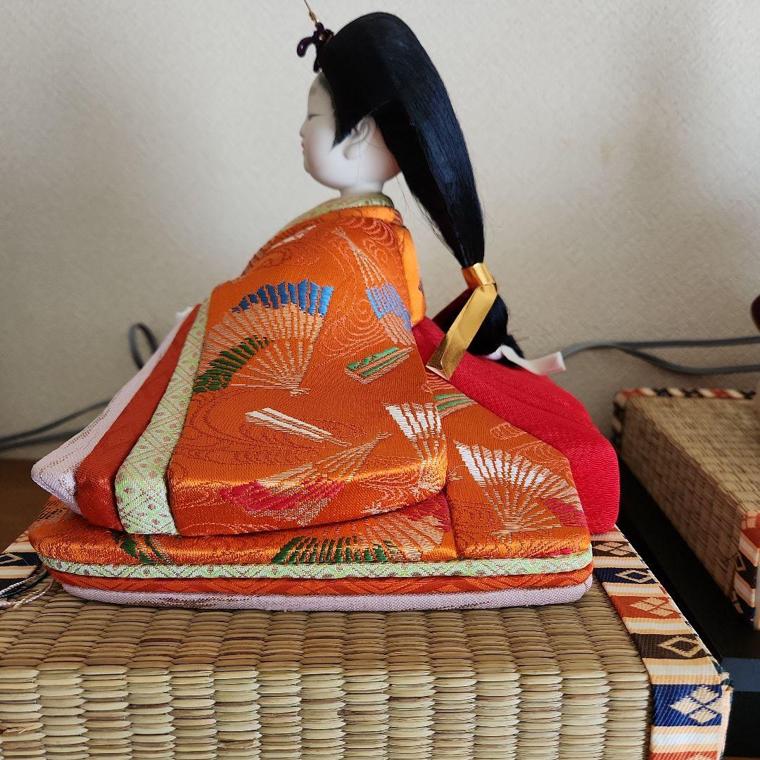 木目込み雛人形 親王飾り(大きめ)雪洞セット