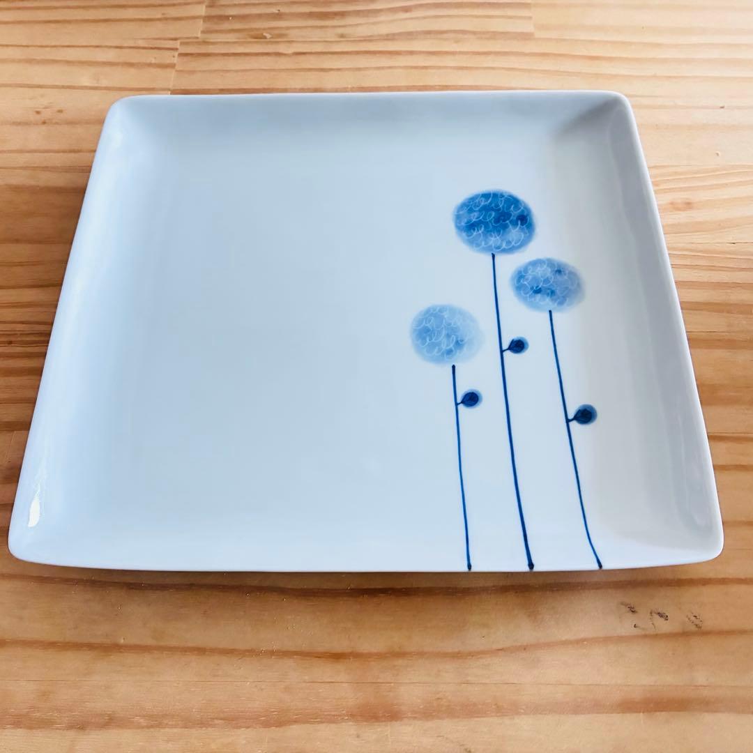 波佐見焼　角皿4枚　未使用品
