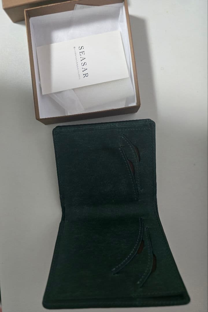 Integral 二つ折り財布 プエブロレザー ペトローリオ