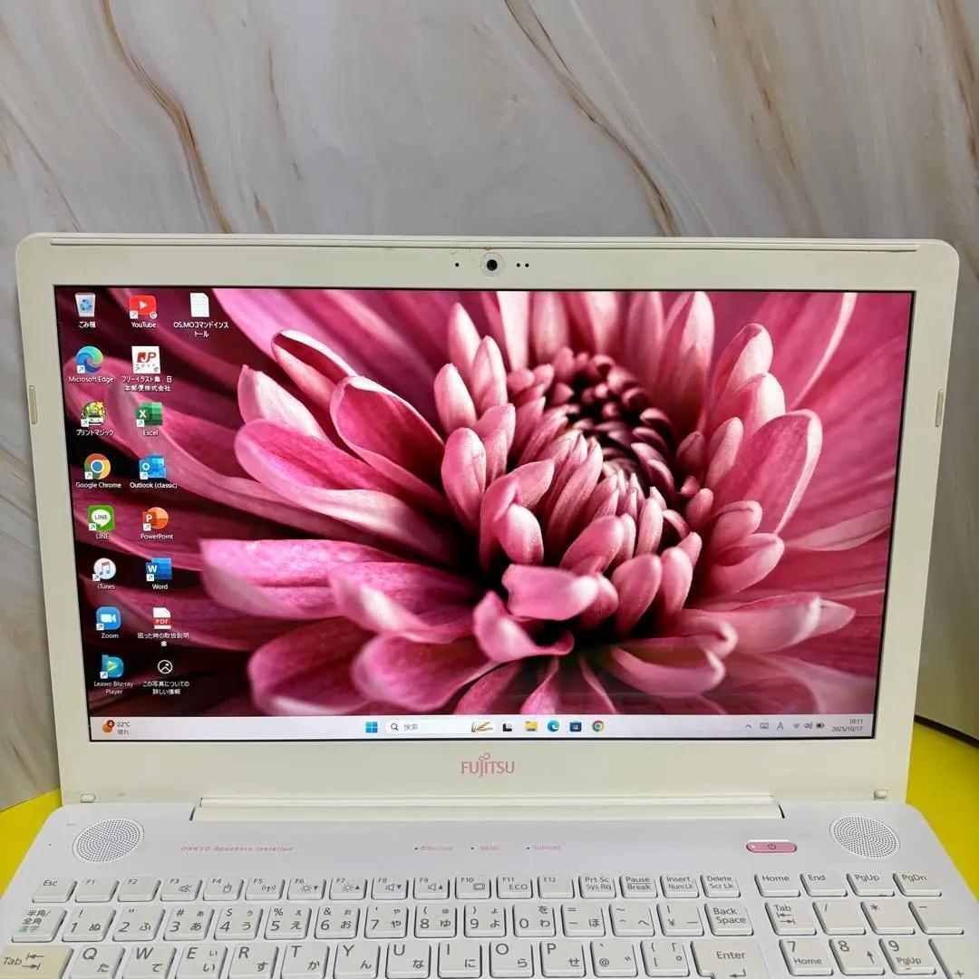 【6世代】Win11◎オフィス付★富士通★新品SSDノートPC★Webカメラ付