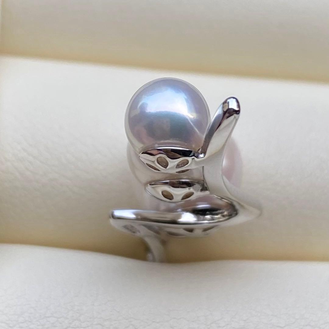 お客淡水エジソンパール&無核パール3連ネックレストップ　ホワイトPT759