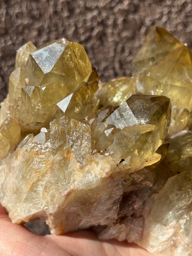 レア　天然　コンゴ産シトリンクラスター　クンダリーニシトリン　2300g以上