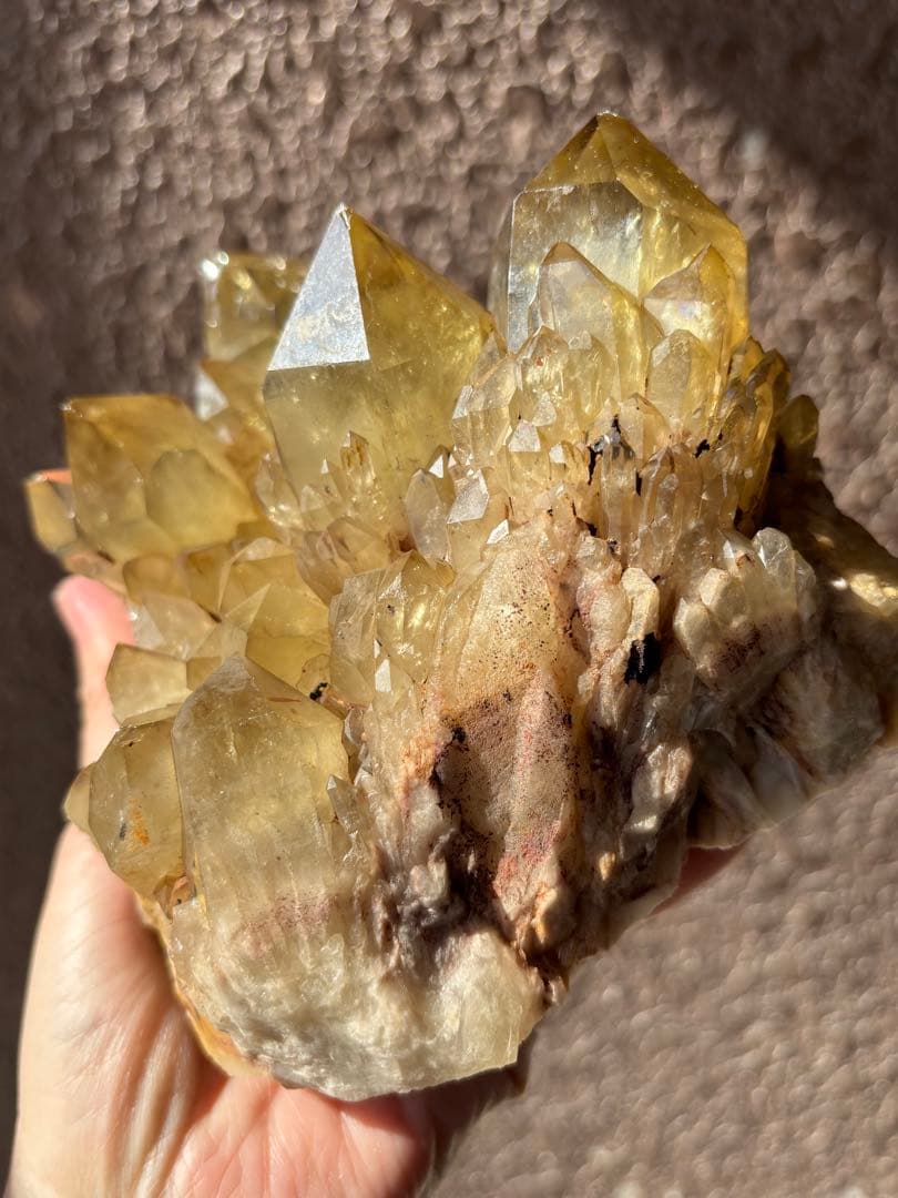 レア　天然　コンゴ産シトリンクラスター　クンダリーニシトリン　2300g以上