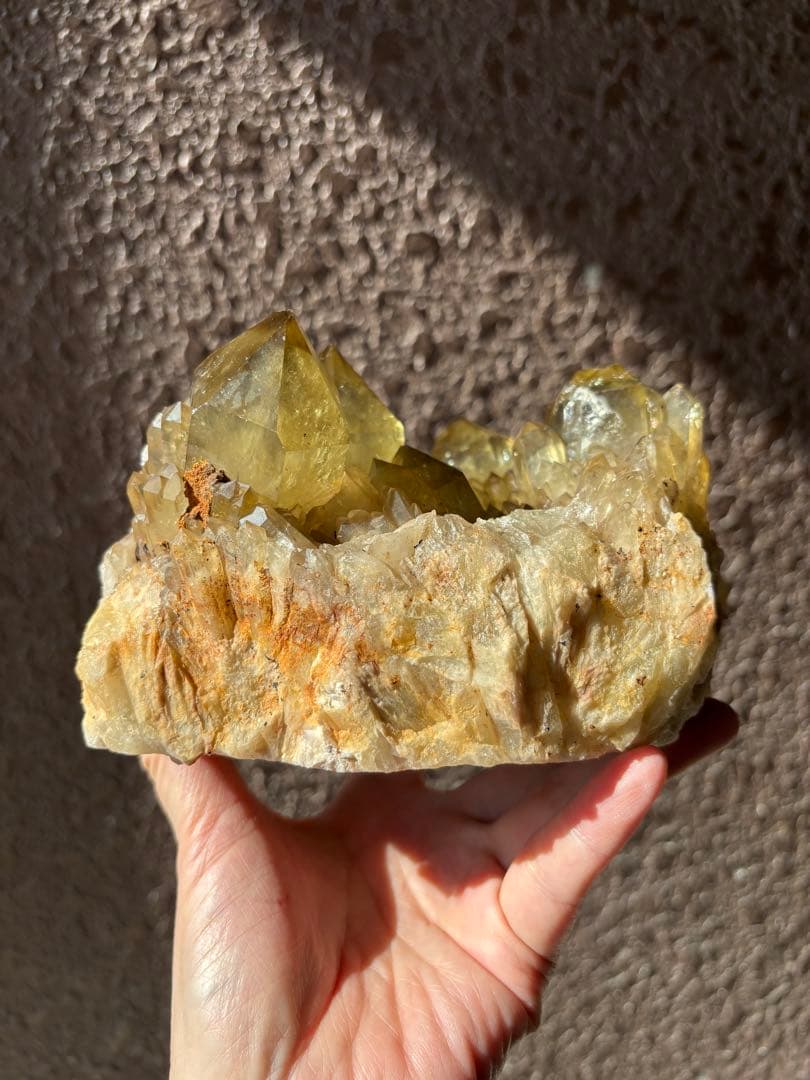 レア　天然　コンゴ産シトリンクラスター　クンダリーニシトリン　2300g以上